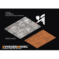 Wood Grain Stencil Template set #2 (Airbrush Paint Masking)