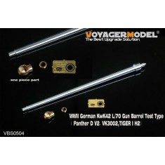 1/35 WWII German KwK42 L/70 Gun Barrel Set Test Type for Panther D V2/VK3002/Tiger I H2