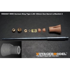 1/35 King Tiger L/68 105mm Gun Barrel with Mantlet