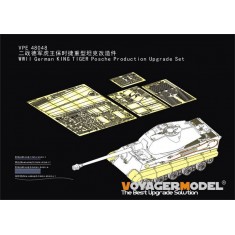 1/48 WWII German KING Tiger Posche Upgrade Set for Tamiya 32539