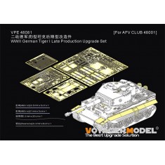 1/48 WWII German Tiger I Late Production Upgrade Set for AFV-AF48001