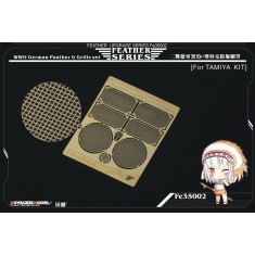 1/35 WWII German Panther G Grills Set for Tamiya kit (1 Photo-Etched Sheet) 