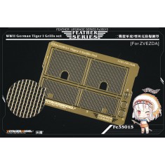 1/35 WWII German Tiger I Grills Set for Zvezda kit (1 Photo-Etched Sheet)