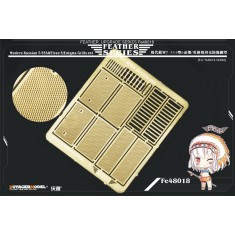1/48 Modern Russian T-55A & Tiran 5/Enigma Grills set for Tamiya kit #32598