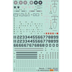 1/32 ROCAF F-16A/B Stencils & Markings Decal 