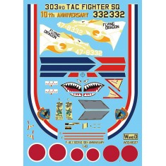Decals for 1/48 JASDF McDonnell Douglas F-4EJ Phantom II 303SQ 10th Anniversary "Dragon"