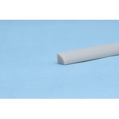 Styrene/PS 1/4 Round Rod (radius: 5.00mm, length: 250mm, 4pcs, gray)