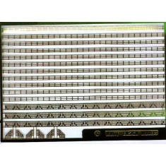 1/700 Modern Royal Navy Rails & Flightdeck Netting Set (1 Photo-Etched Sheet)