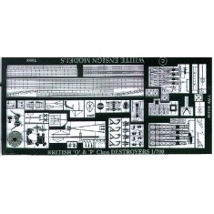 1/700 Royal Navy 'O' Class Destroyer Detail-up Set for Tamiya kit (1 Photo-Etched Sheet)