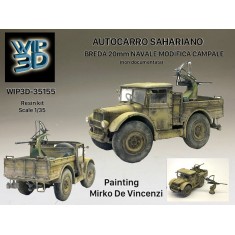 1/35 Autocarro Sahariano with BREDA 20mm Naval Conversion