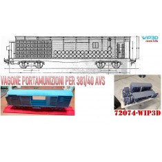 1/72 Ammunition Carrier for Railway Cannon 381/40 AVS