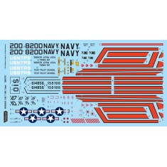 1/48 Northrop T-38A Talon Decals "US Naval Test Pilot School" (USNTPS) for Wolfpack Design