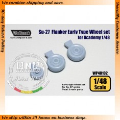 1/48 Su-27 Flanker Early type Wheel Set for Academy kit