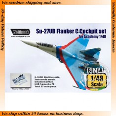 1/48 Su-27UB Flanker C Cockpit Set for Academy kit