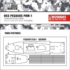 1/200 USS Pegasus PHM-1 Deck Paint Masks for Hobby Boss kit #82005