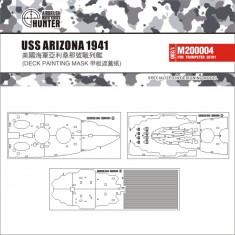 1/200 USS Arizona 1941 Deck Paint Masking Sheet for Trumpeter kit #03701
