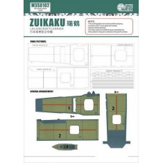 1/350 IJN ZUIKAKU Deck Painting Mask for Fujimi kits #60004