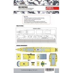 1/350 HMS Montrose (F236) Deck Painting Mask for Trumpeter kit #04545