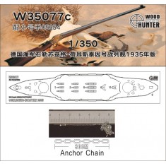 1/350 SMS Schleswig-Holstein Battleship 1935 Wooden Deck for Trumpeter kit #05354