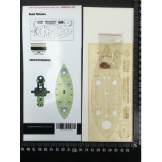 Hunter Scharnhorst Q Edition Egg Ship Wooden Deck for Meng Model #WB-002