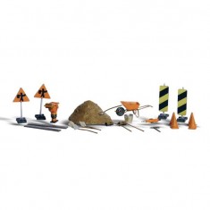HO Scale Road Crew Tools and Supplies