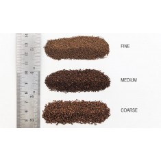 Roadbed/Track-Bed - DK. Brown #Fine Ballast (coverage area = 21.6 in3 / 353 cm3)