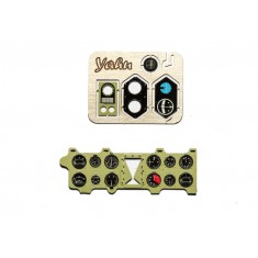 1/24 Mitsubishi A6M2 Zero (Nakajima Green) Instrument Panel for Trumpeter kit