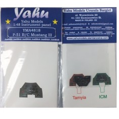 1/48 North-American P-51B / P-51C Mustang III Instrument Panel for ICM/Tamiya