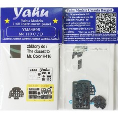 1/48 Messerschmitt Me 110 C/D Instrument Panel for Cyber Hobby kits
