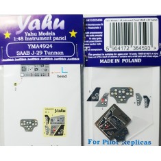 1/48 SAAB J-29 Tunnan Instrument Panel for Pilot Replikas