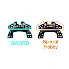 1/72 Fiat G.55 Instrument Panel for Sword/Special Hobby kits