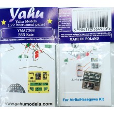1/72 Nakajima B5N Kate Instrument Panel for Airfix/Hasegawa Kit