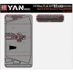 1/35 88mm Flak 36/37 Gun Shield Detail Parts for Dragon 6923/6260