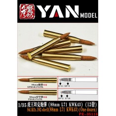 1/35 Tiger II 88mm L/71 KwK43 Shells (12 rounds)