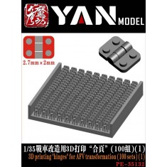 1/35 3D-Printed Hinges for Tank Detailing (100 Sets)