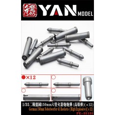 1/35 WWII German 150mm Six-Barrel Rocket Launcher Shells #HEAT (12pcs)