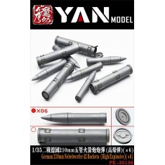 1/35 WWII German 210mm Five-Barrel Rocket Launcher Shells #HEAT (6pcs)