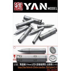 1/35 WWII German 210mm Five-Barrel Rocket Launcher Tubes #HEAT (6pcs)