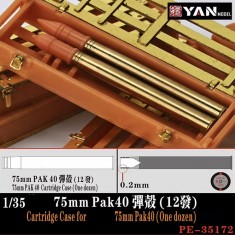 1/35 German 75mm Pak40 Shell Casing Set (12pcs)