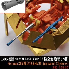 1/35 German 20mm L 50 KwK 38 AA Gun Barrels (2pcs)