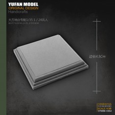 Square Battlefield Platform Diorama Base #Big (L: 4.5cm) for 1/35, 1/24 Figures