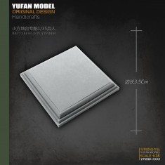 Square Battlefield Platform Diorama Base #Small (L: 3.5cm) for 1/35 Figures