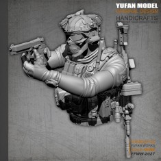 50mm Scale US SEAL Assault Team Skull Face Mask Man (resin bust)