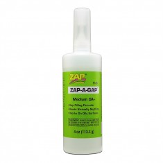 Zap-A-Gap CA+ Super Glue Medium Viscosity (4 oz / 113.3 g)