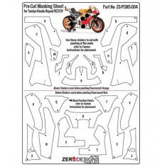 1/12 Repsol Honda RC213V Pre-Cut Masking Sheet for Tamiya kit #14130