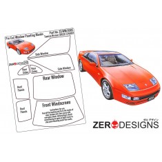 1/24 Nissan 300ZX Window Pre-Cut Painting Masks for Tamiya kit #28087