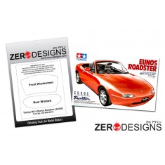 1/24 Mazda MX-5 Window Pre-Cut Painting Masks for Tamiya kits