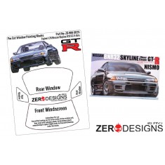 1/24 Nissan Skyline R32 GT-R Window Pre-Cut Painting Masks for Fujimi kits