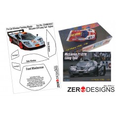 1/24 Mclaren F1 GTR Long Tail Window Pre-Cut Painting Masks for Fujimi kits