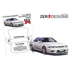 1/24 Nissan Skyline R33 GT-R Window Pre-Cut Painting Masks for Fujimi kits